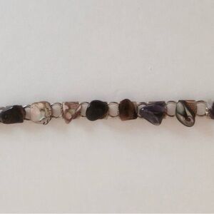 Natural Stone Beaded Bracelet in Mixed Neutral Tones